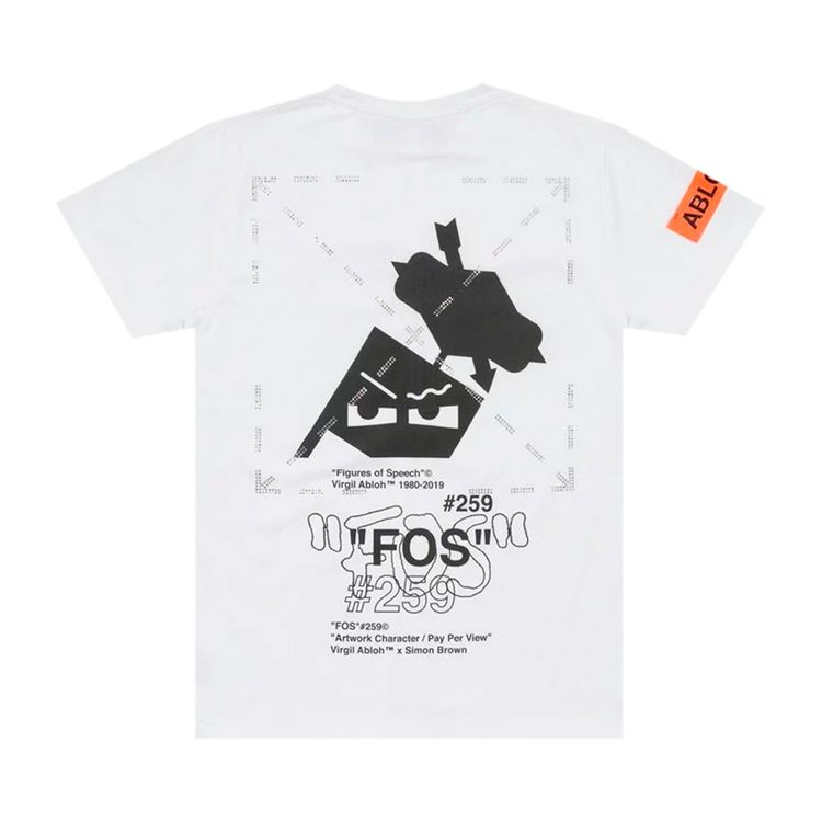 Off White x Simon Brown MCA Chicago Figures Of Speech T Shirt White