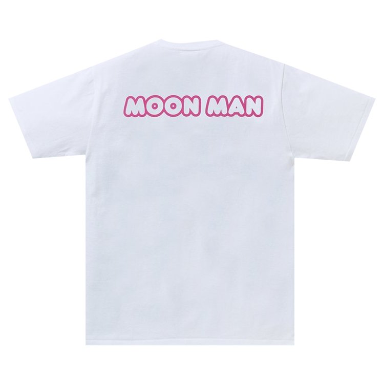 BAPE x Kid Cudi College Moon Man Tee White