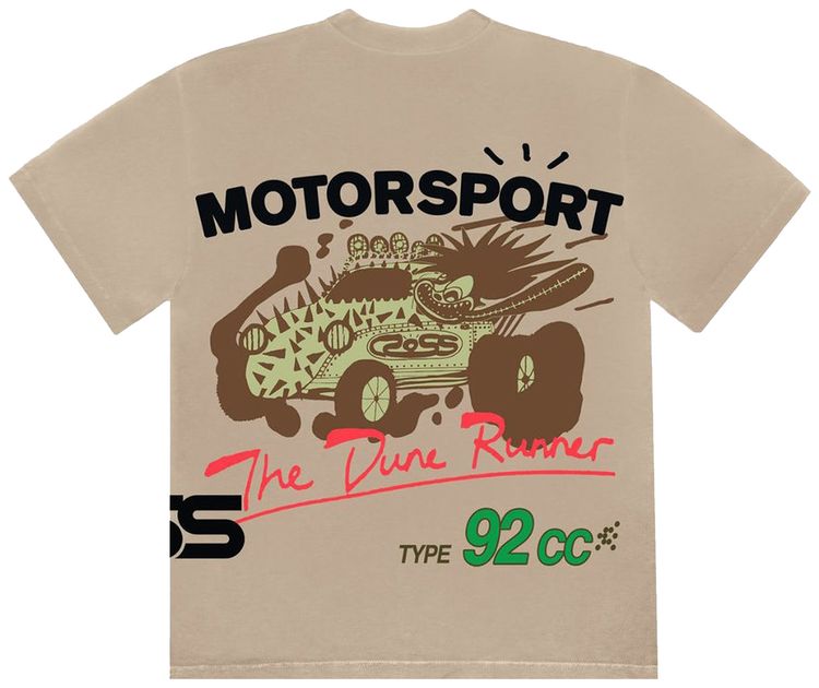 Cactus Jack by Travis Scott Motor Sport Tee Sand