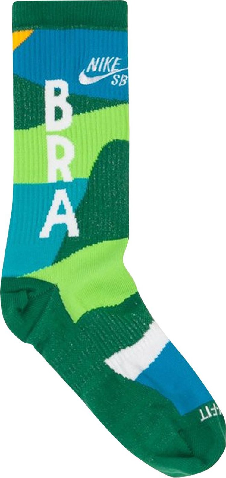 Nike SB x Parra Brazil Federation Kit Socks 'White/Clover'