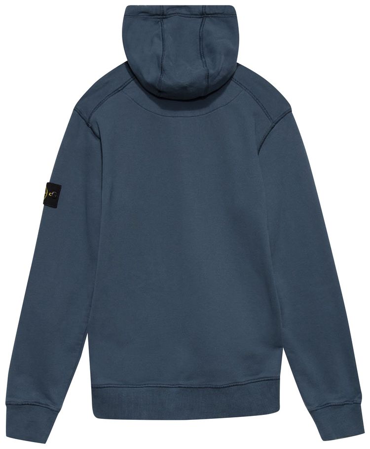 Stone Island Patch Hoodie Cobalt Blue