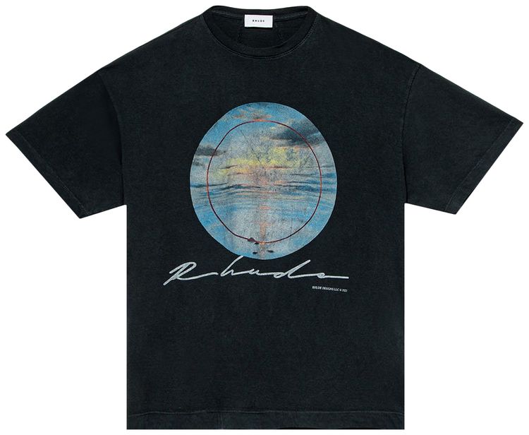 Rhude Sunset Tee Black