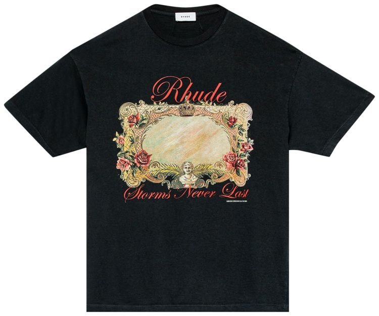 Rhude Mirror Tee Black