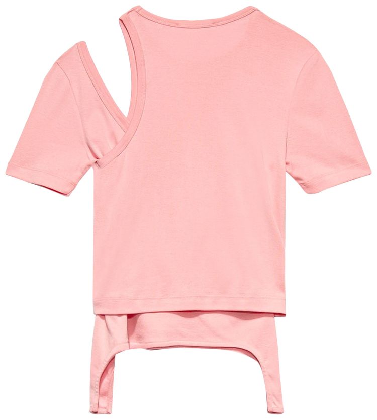 Helmut Lang Rib Layer Base Tee Orchid