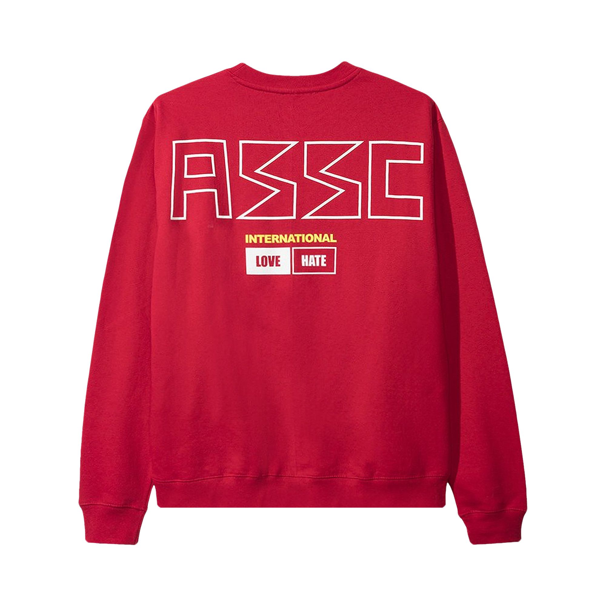 Buy Anti Social Social Club 300ZX Crewneck 'Red' - 0657
