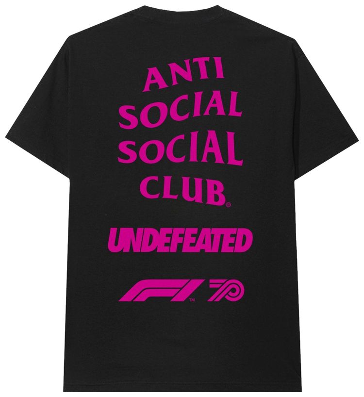 Anti Social Social Club x UNDFTD x F1 Tee Black