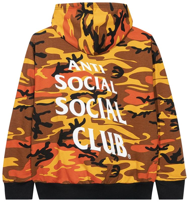 Anti Social Social Club True Colors Hoodie Orange Camo