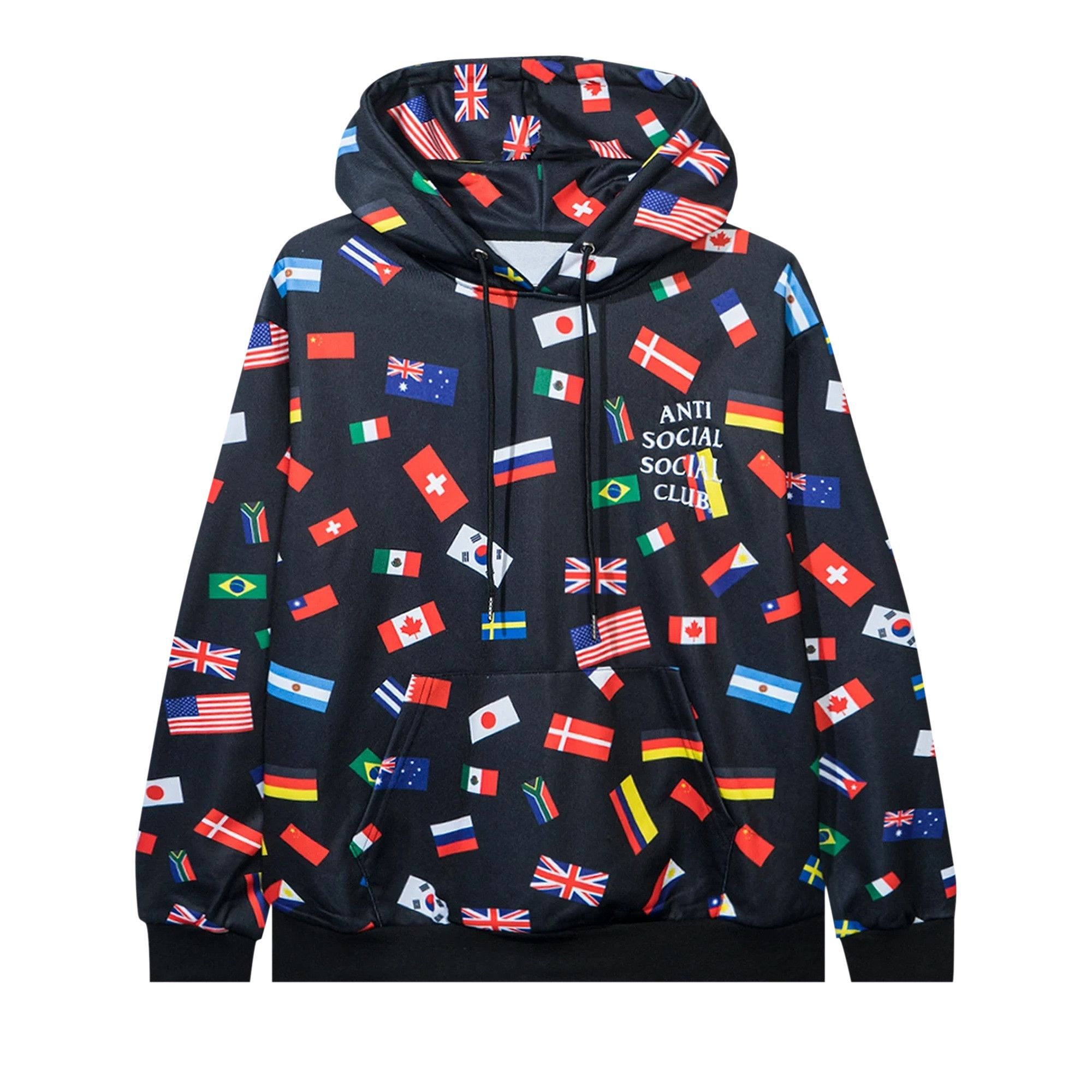 Anti social social club flag hoodie shop