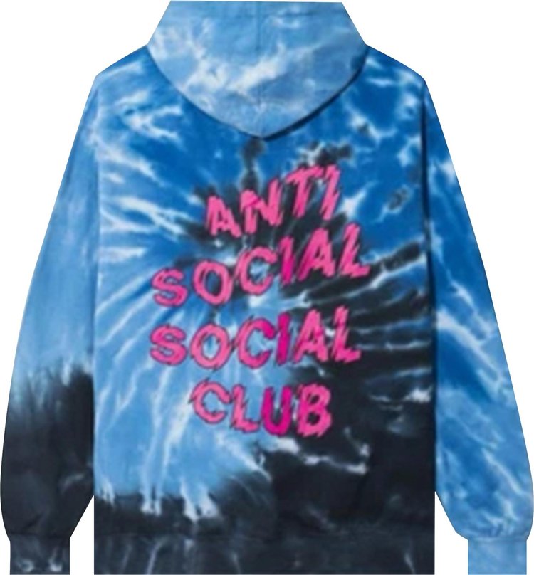 Anti Social Social Club Maniac Hoodie Blue Tie Dye