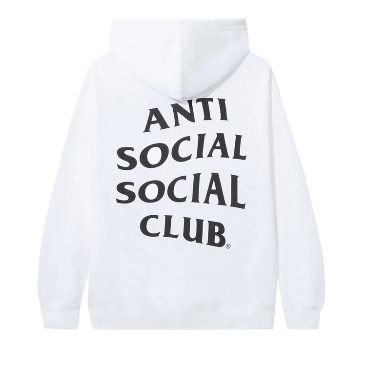 Anti Social Social Club Hello Goodbye Hoodie White