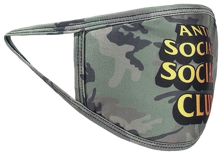 Anti Social Social Club Comic Sans Mask Camo