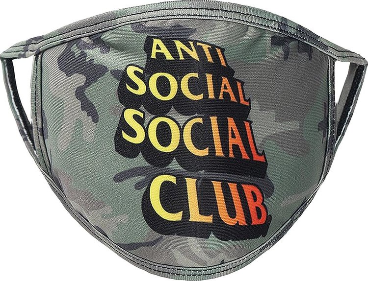 Anti Social Social Club Comic Sans Mask 'Camo'