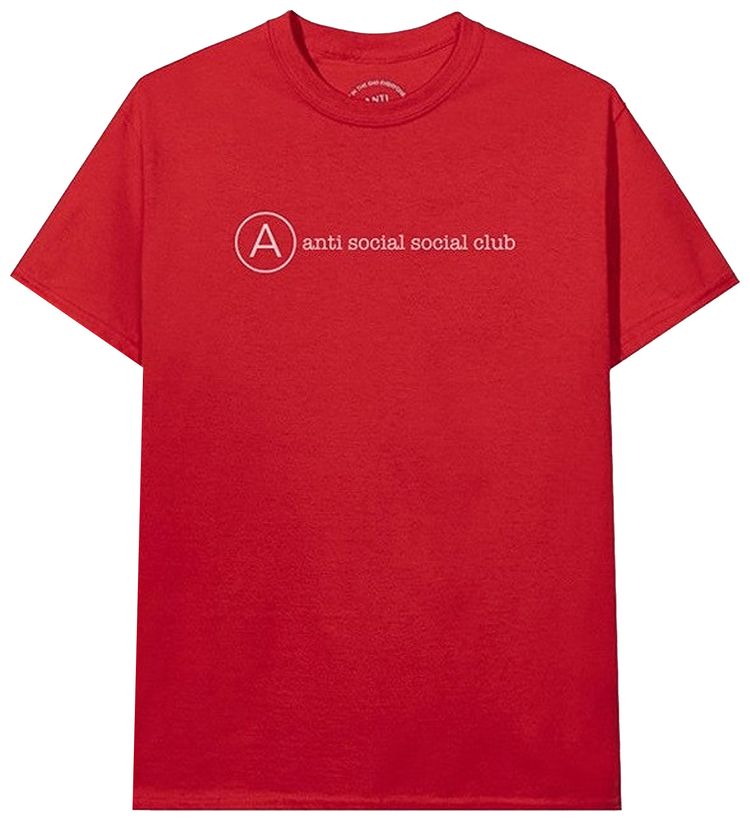 Anti Social Social Club Add Me Tee Red