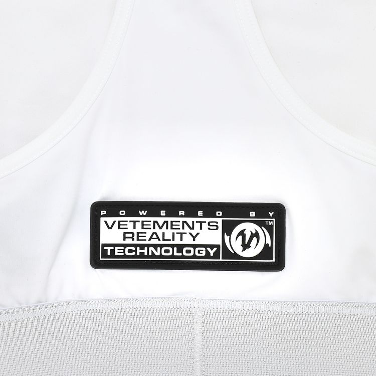 Vetements Logo Sports Bra White