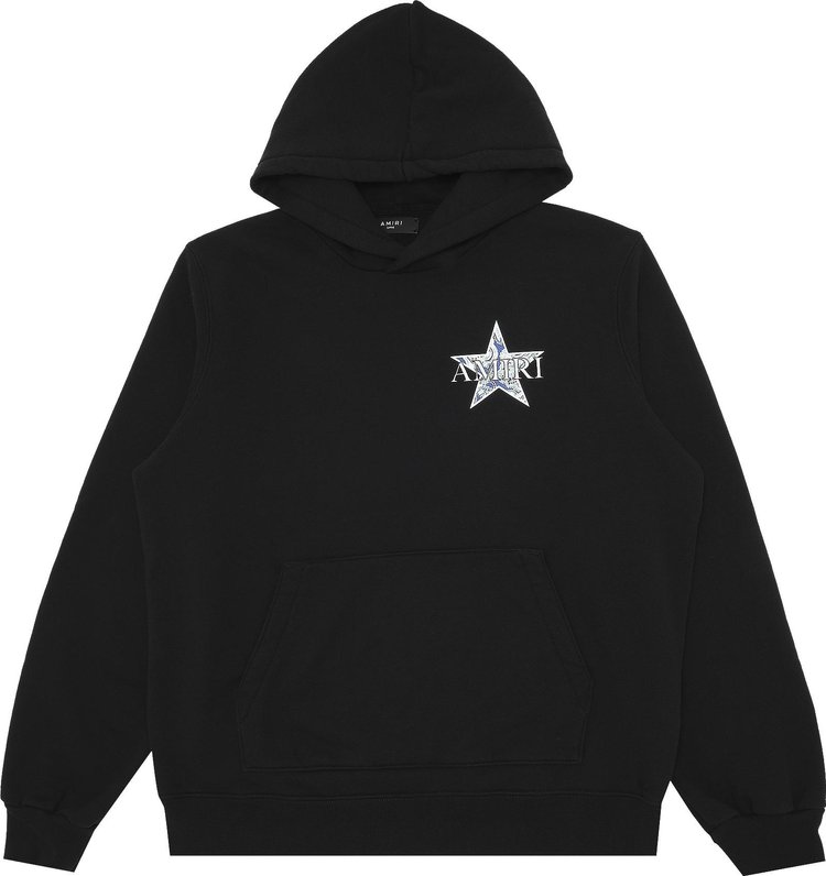 Buy Amiri Paisley Star Hoodie 'Black' - MJGH016 001 BLAC | GOAT