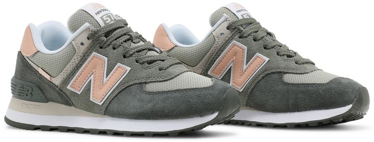 New Balance Wmns 574 Black Spruce Silver Pine