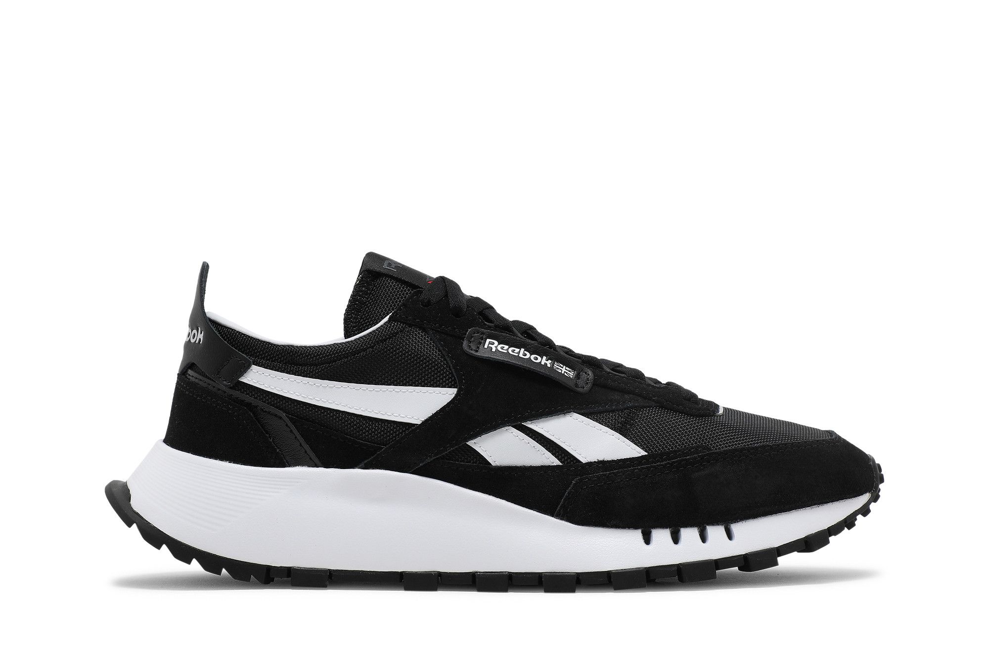 Reebok classic black white deals