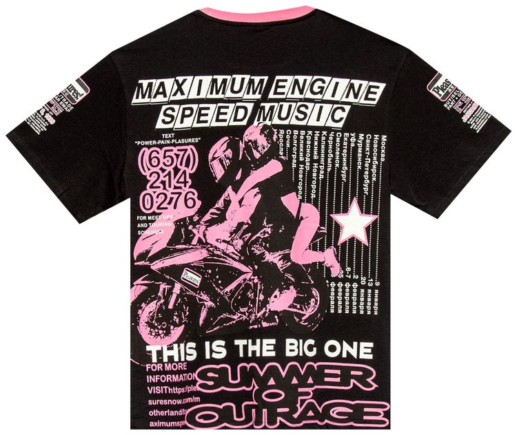 Pleasures Speed Music Heavyweight Shirt Black