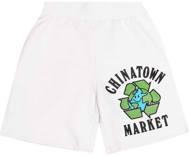Chinatown Market Recycle Global Sweatshorts Cream