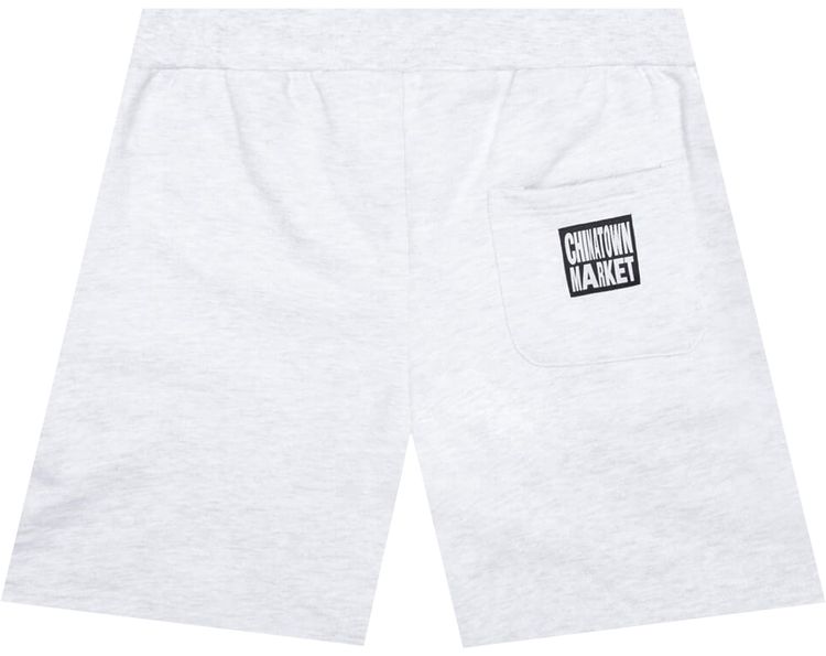 Chinatown Market Watercolor Sweatshorts Ash Grey