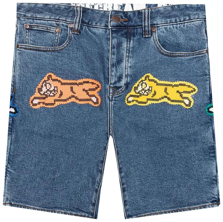 Icecream Arch Jean Shorts Blue