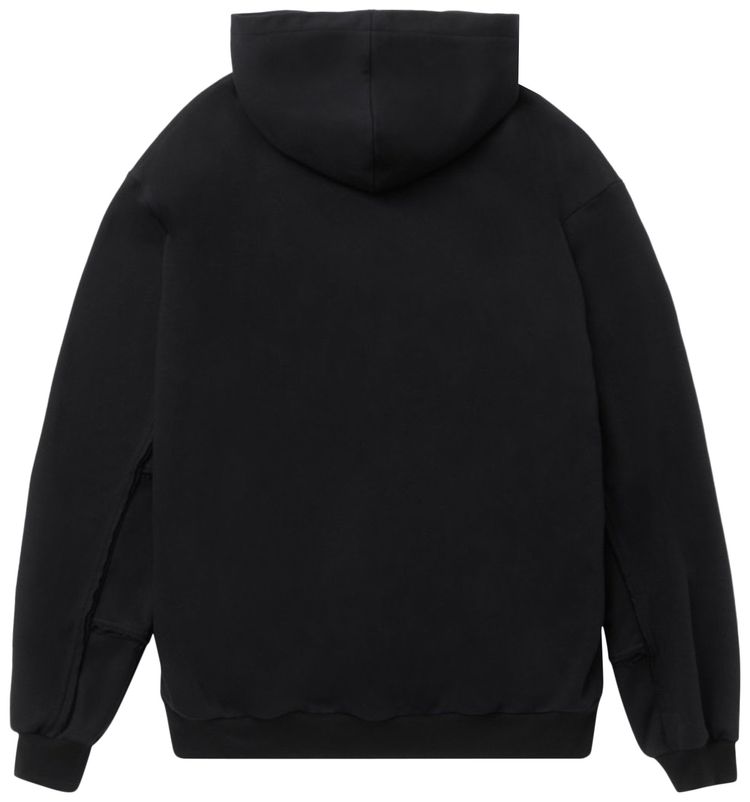 Iise Logo Panel Hoodie Black