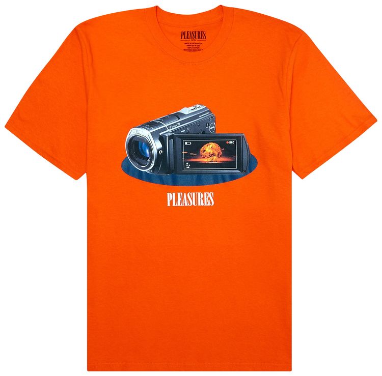 Pleasures Recording T Shirt Orange