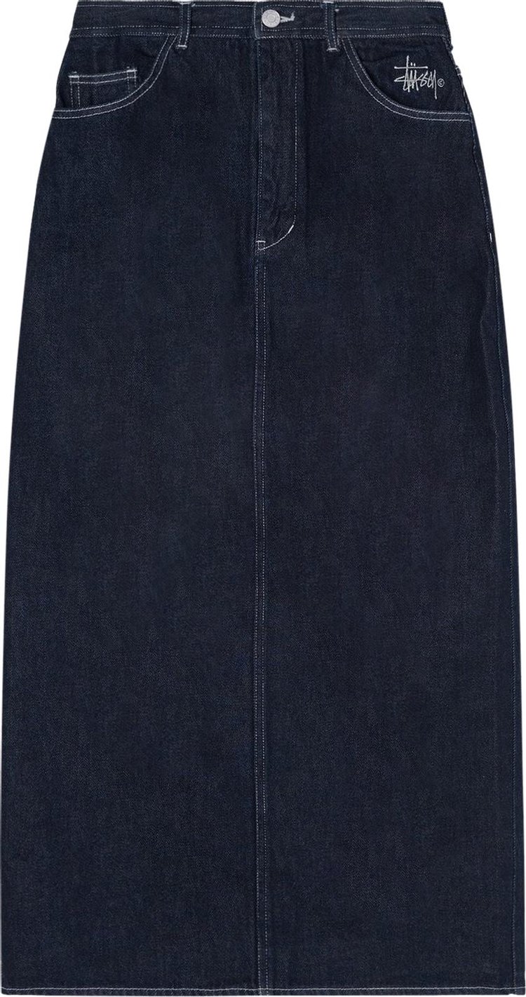 Stussy Graham Denim Skirt 'Blue'