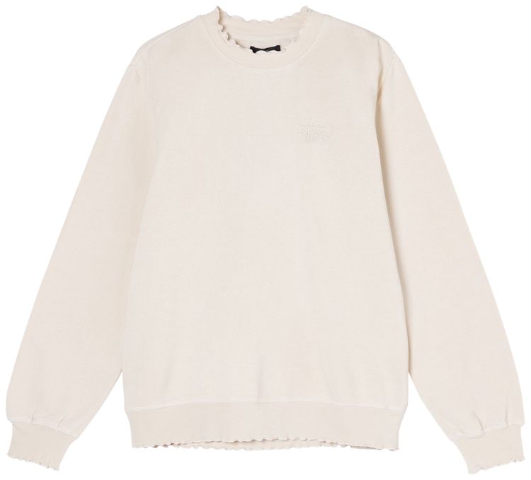 Stussy Laure Lettuce Edge Crew Natural