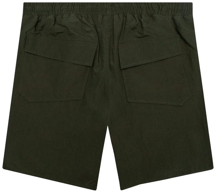 Rhude Logo Shorts Olive