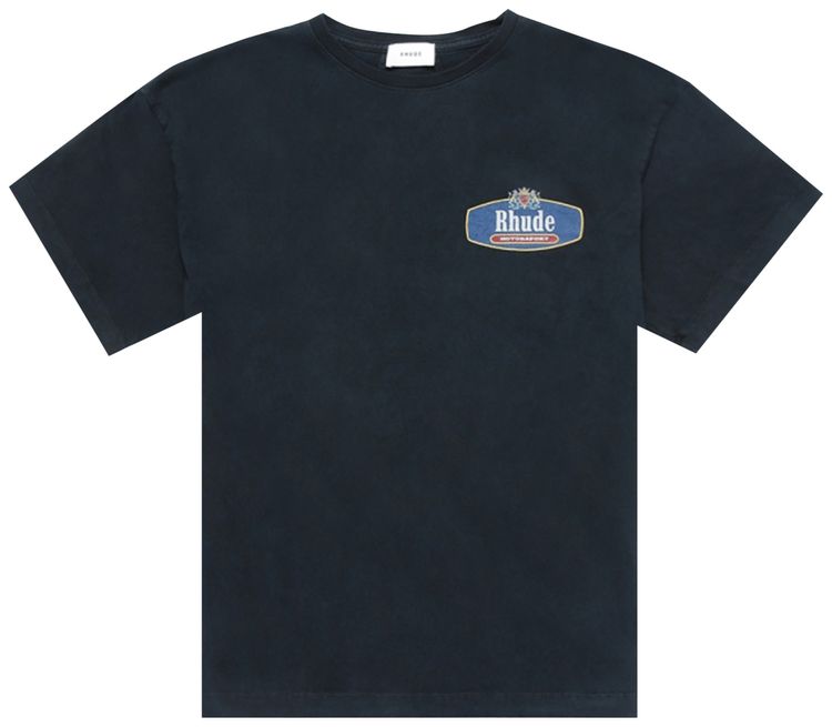 Rhude Racing Crest Tee Black
