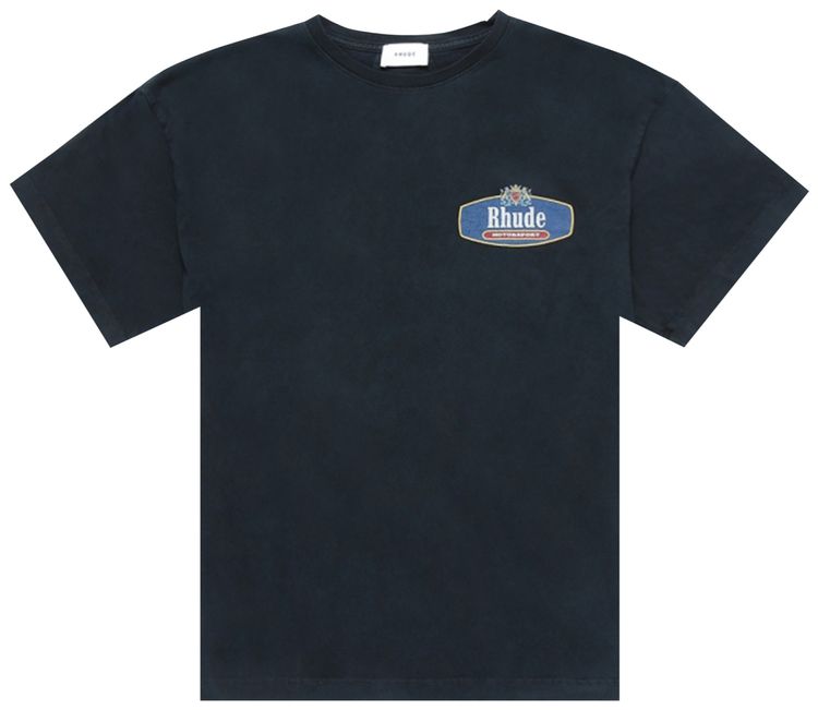 Rhude Racing Crest Tee Black