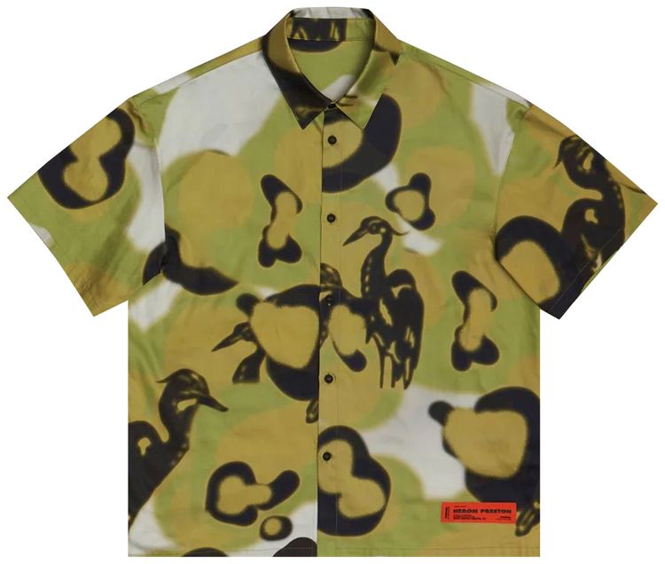 Heron Preston Bowling Shirt Green