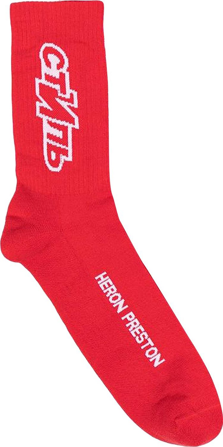 Heron Preston CTNMB Sport Socks 'Red'