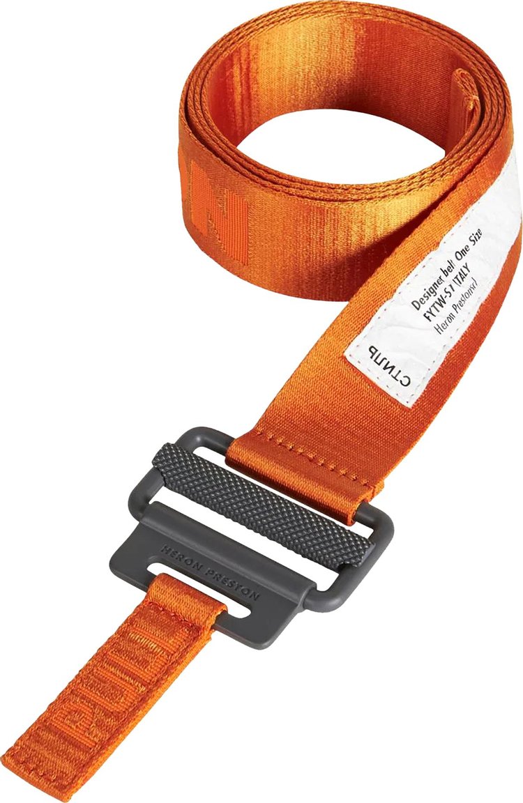 Heron Preston Tape Belt 4CM 'Orange'