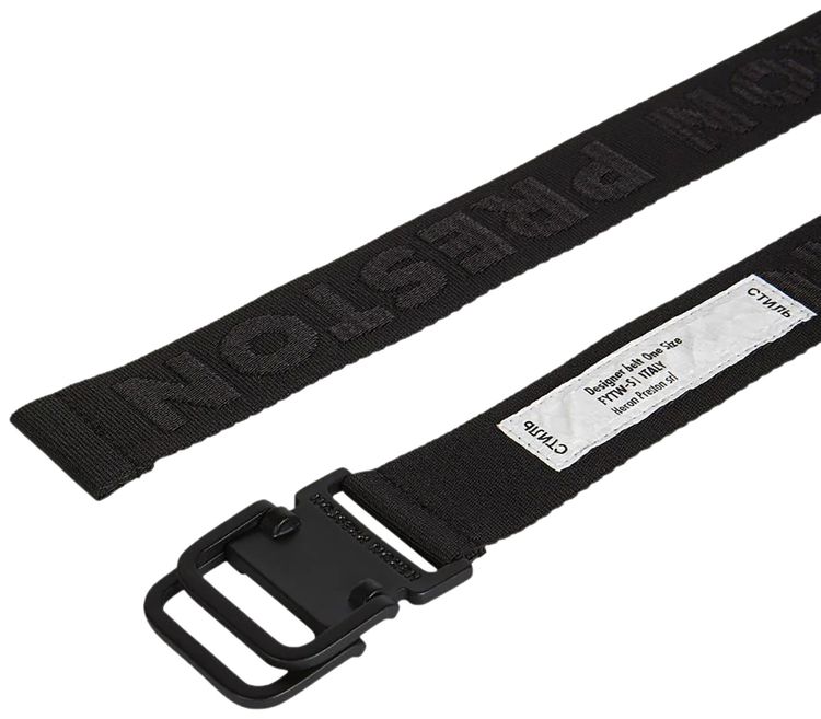 Heron Preston Tactical Tape Belt Black