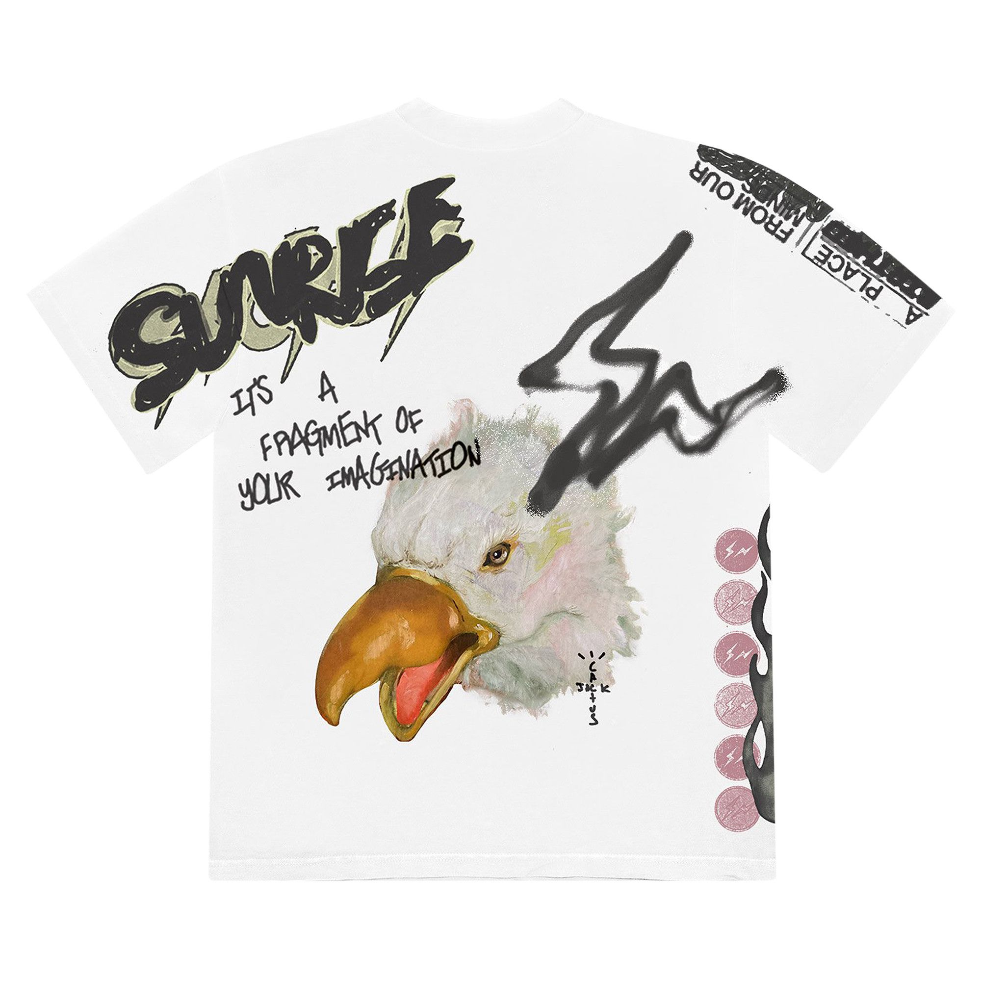 Size xxl Cactus Jack by Travis Scott For Fragment Sunrise Tee 'White'