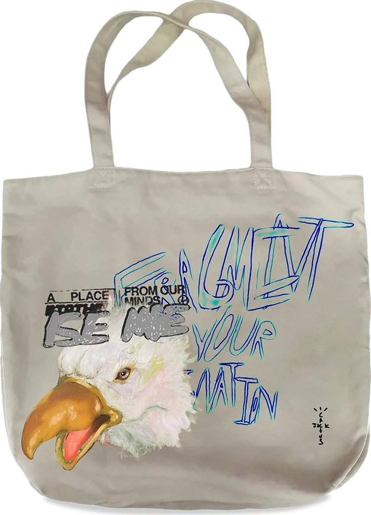 Cactus Jack by Travis Scott For Fragment Flames Tote 'White'