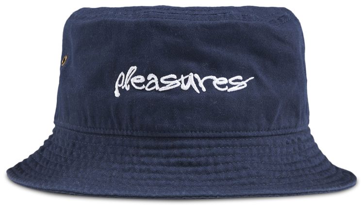 Pleasures Hyde Logo Bucket Hat Navy