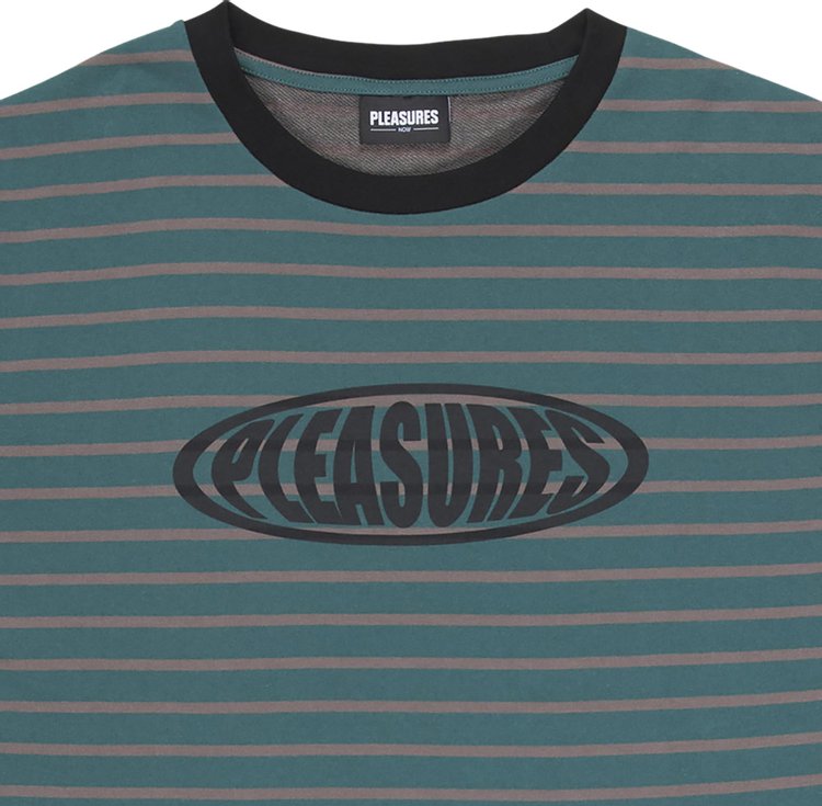 Pleasures Sports Striped Shirt Green