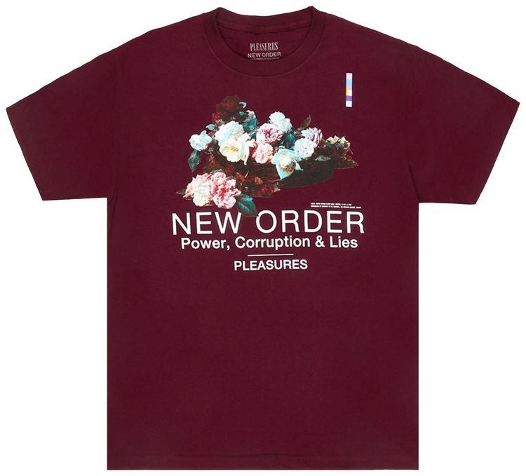 Pleasures Power T Shirt Burgundy