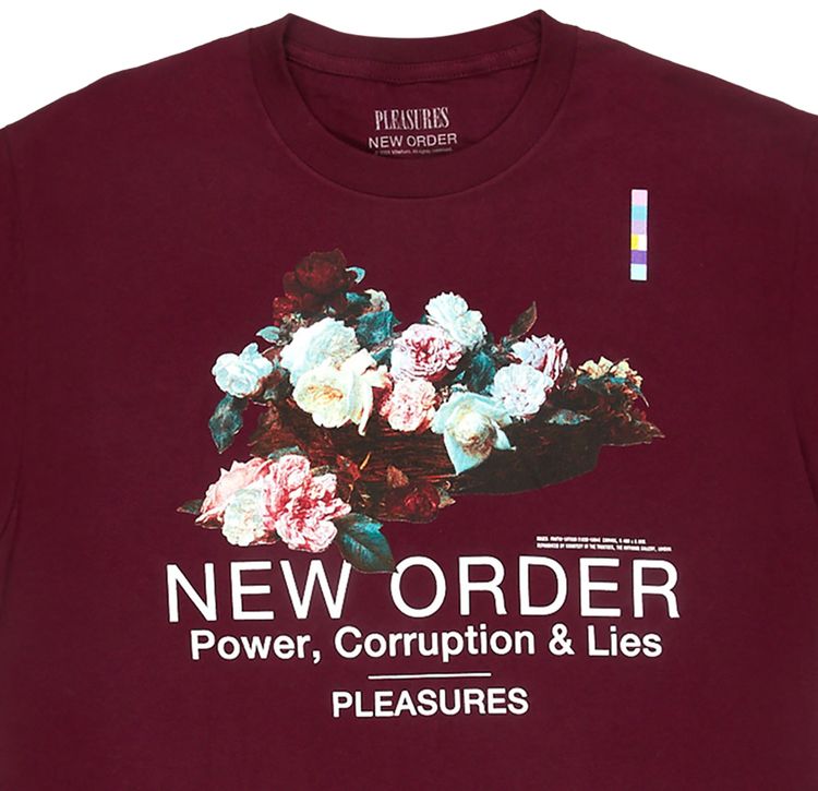 Pleasures Power T Shirt Burgundy