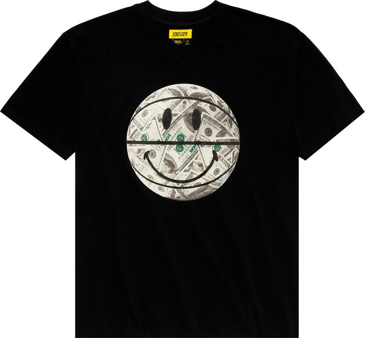 Chinatown Market Smiley Money Ball T-Shirt 'Black'