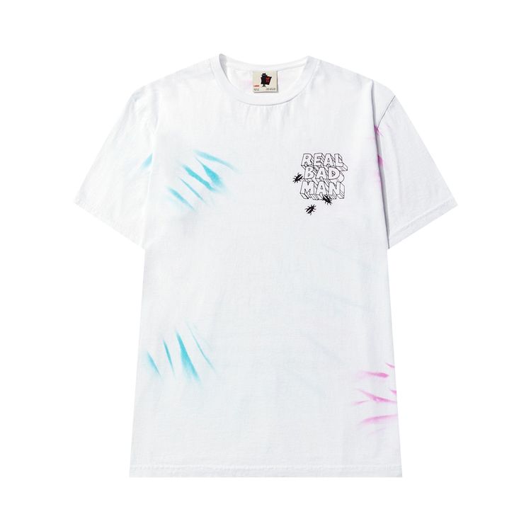 Real Bad Man Asshole Tee White Tie Dye
