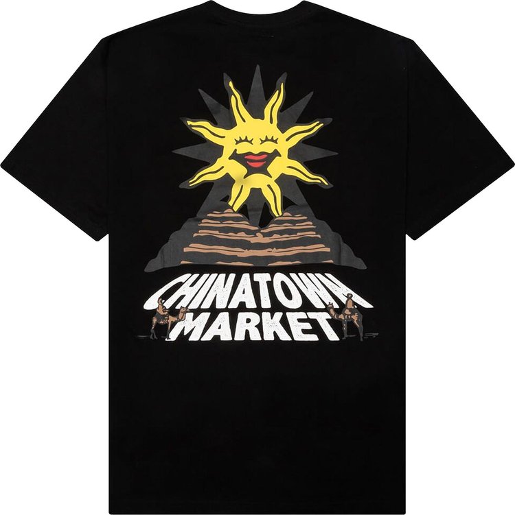 Chinatown Market Sunshine Over The Pyramids T Shirt Black