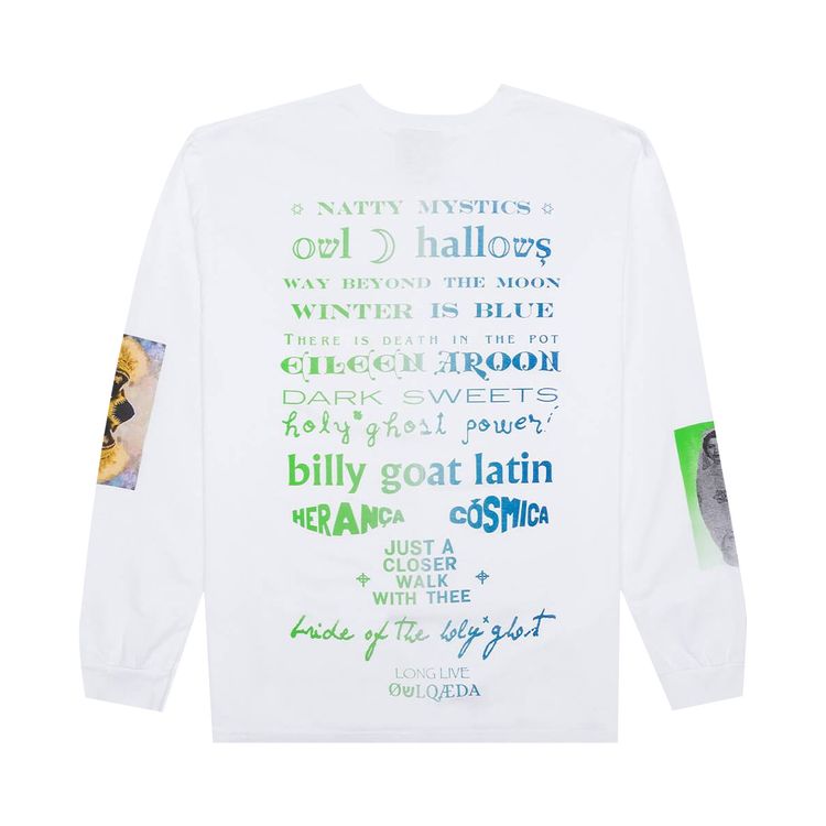 Real Bad Man Tribute To Warbles Long Sleeve Tee White Tie Dye