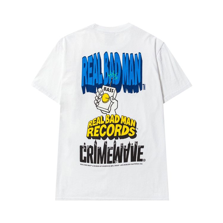 Real Bad Man The Big Three Tee White