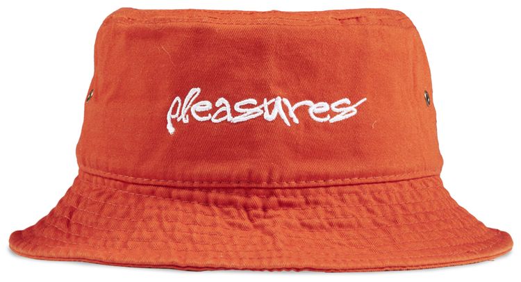 Pleasures Hyde Logo Bucket Hat Orange