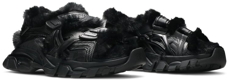 Balenciaga Wmns Furry Sandal Black