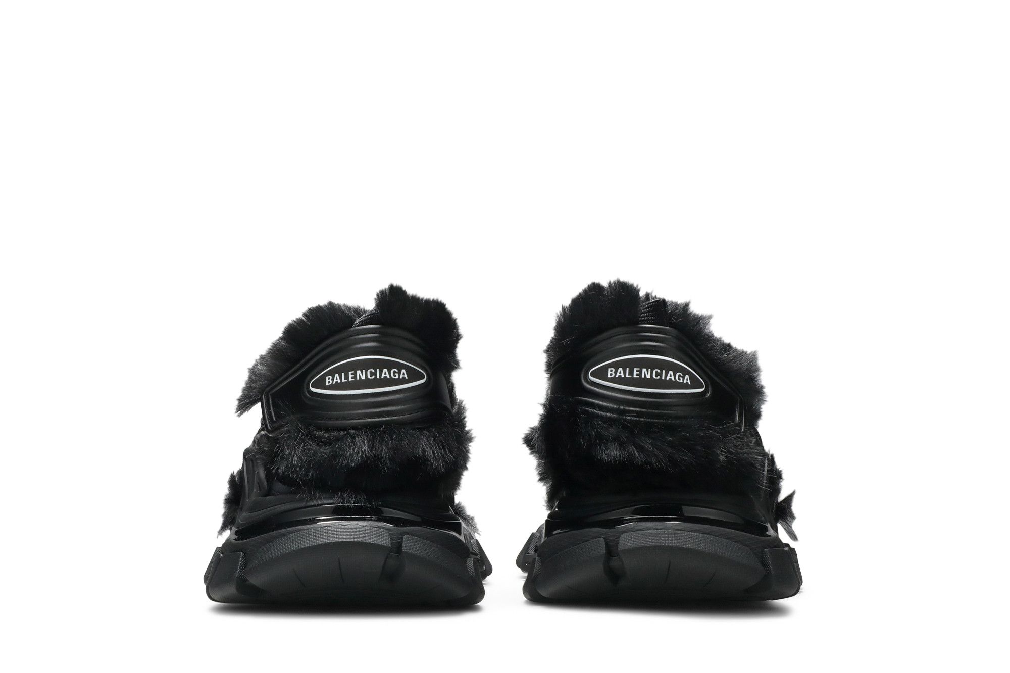Balenciaga Furry Sandal M80 Black (Womens) - 656632 W2DO1